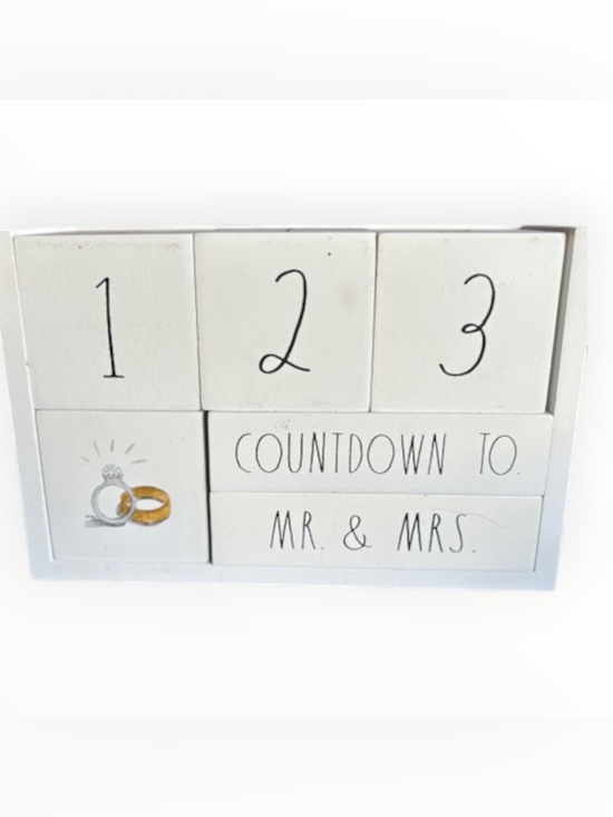 Other - Rae Dunn Countdown Block Set Wedding Holiday Days Until Calendar Decor